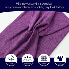 AQOKKA headband worn by model in daily outfit for comfortable stay-put benefit