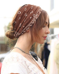 AQOKKA headband styled with casual outfit showing instant boho-chic accessory benefit