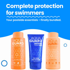 AQUA GUARD pre-swim cream texture demonstrating lightweight protective barrier