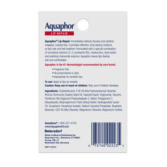 Aquaphor lip repair tube tucked inside a pocket demonstrating portability