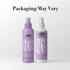 Aquia spray on bathroom counter staged for daily routine use