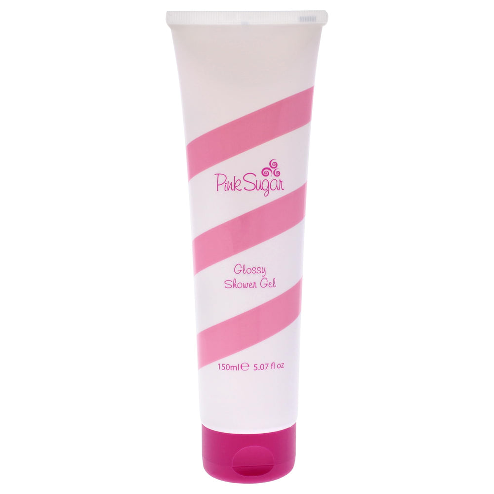 Aquolina front bottle view showing glossy Pink Sugar label and travel size benefit