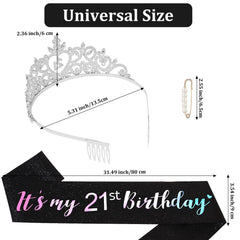 Araluky sash and tiara displayed on dress illustrating outfit coordination benefit