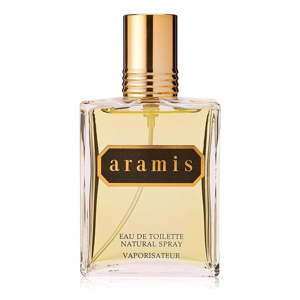 ARAMIS close-up detail of bottle accent evoking leather and woody depth