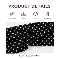Aranya close-up of soft fabric texture with polka dots for comfort