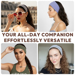 Aranya headband beside a credit card to show size and compact, travel-friendly design