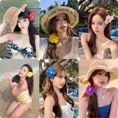 Arbogi multicolor flatlay of all six clips displaying coordinated outfit options