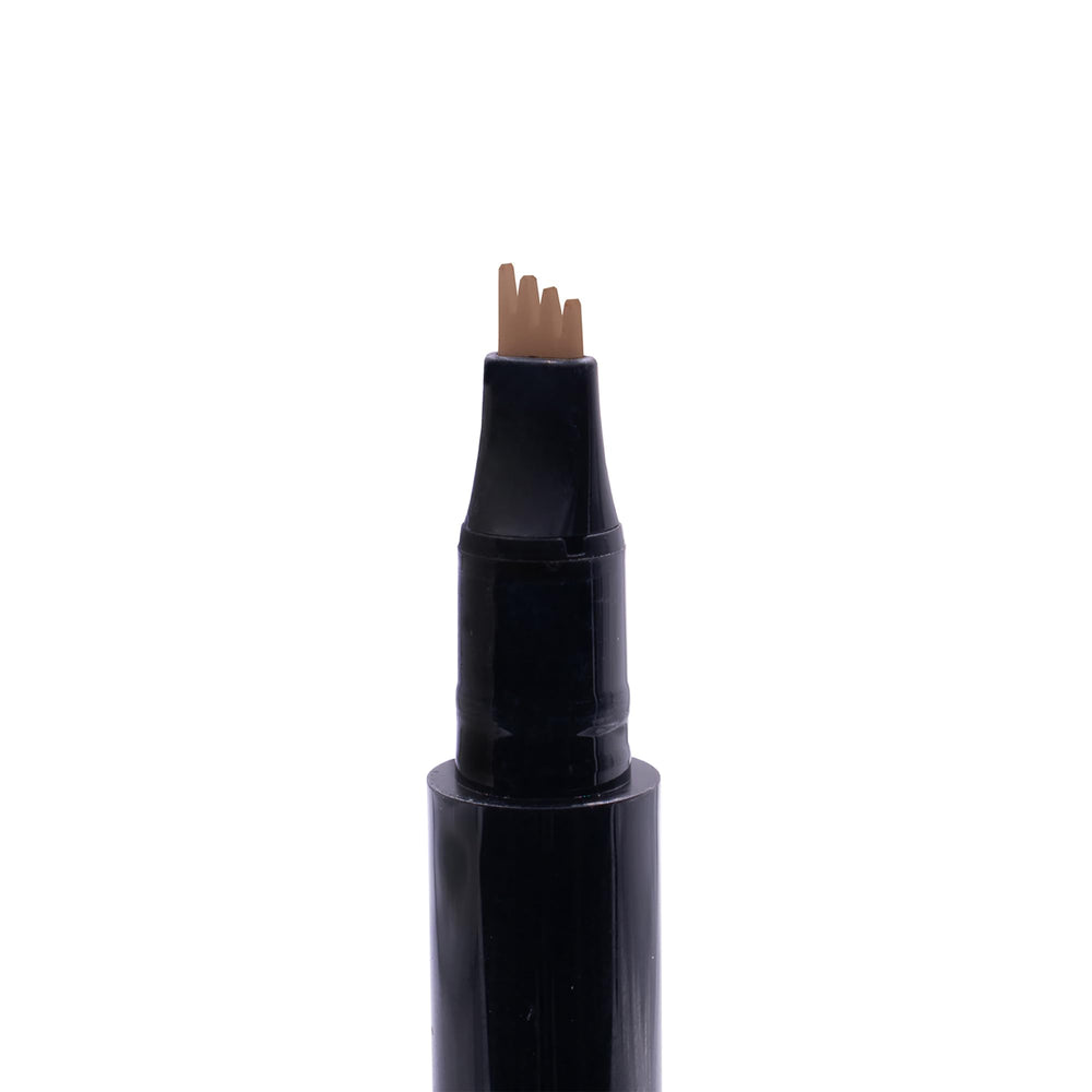 Arches & Halos pen held in hand to show size and portability for on-the-go touch ups