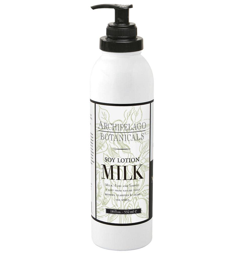 Archipelago Botanicals front bottle view showing 18 oz size and clear branding benefit: easy identification