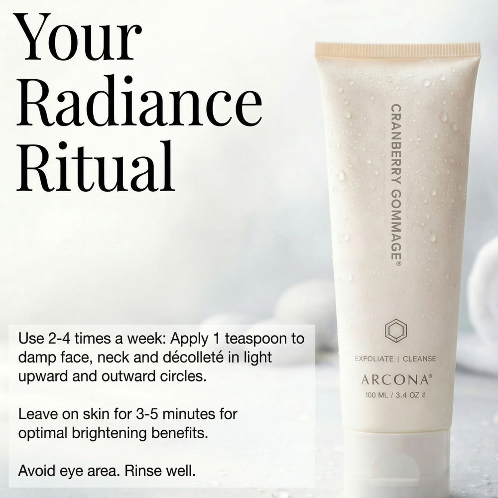 ARCONA being applied to skin showing gentle massage and resurfacing effect
