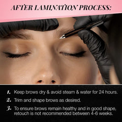 Before and after brows using Ardell kit demonstrating visible shaping