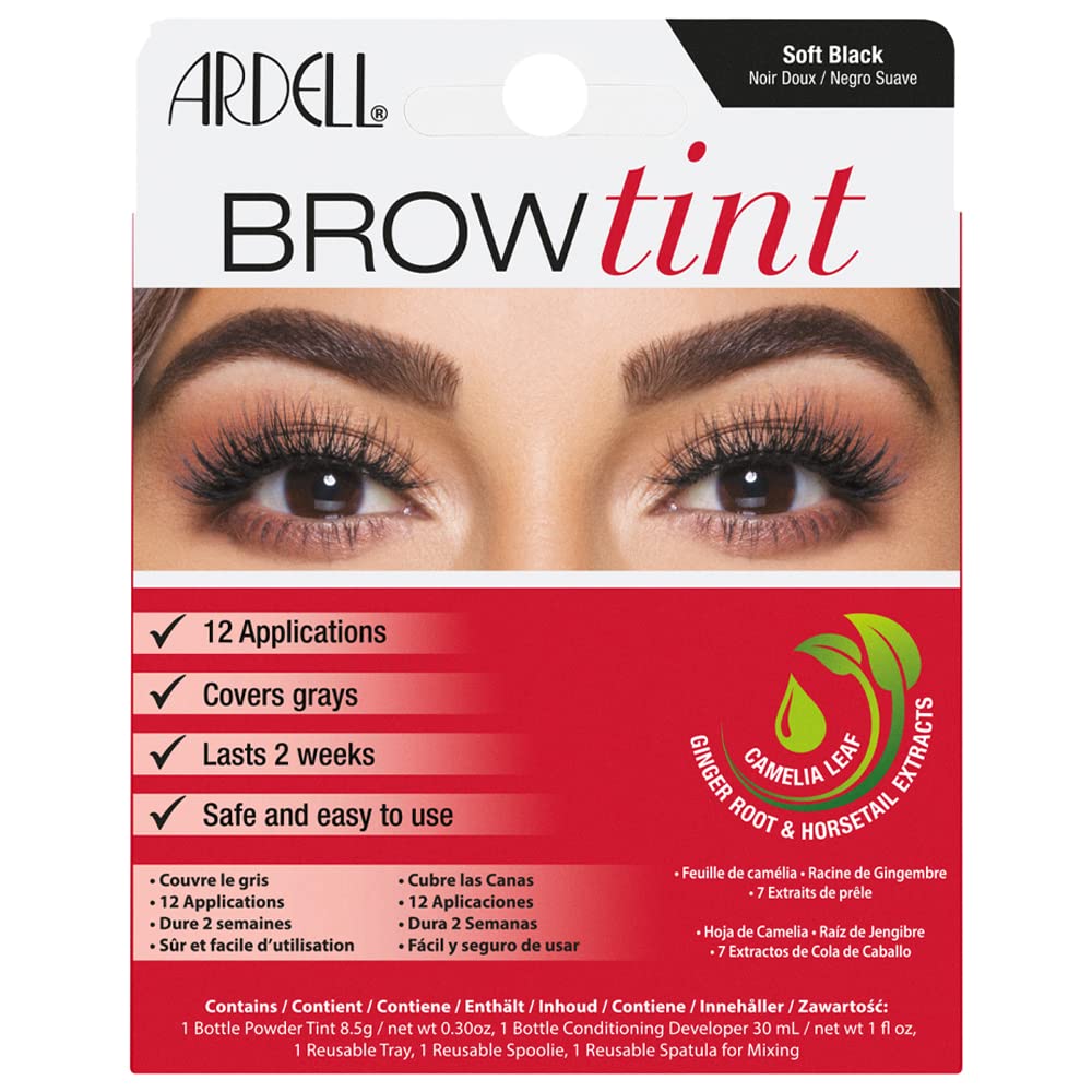 Ardell front packaging showing kit components and benefit of easy at-home tinting