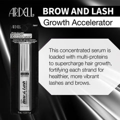 Ardell serum texture on skin illustrating lightweight, clear-drying feel