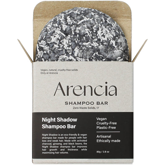 ARENCIA front packaging showing bar and branding, sustainable appeal