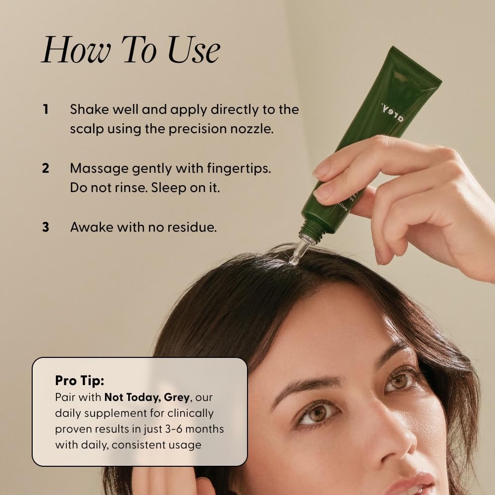 Arey Good Night Grey on nightstand lifestyle scene highlighting evening routine benefit