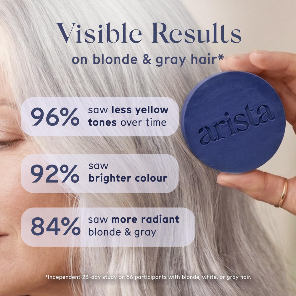 Close-up of Arista shampoo bar texture highlighting gentle, creamy lather potential