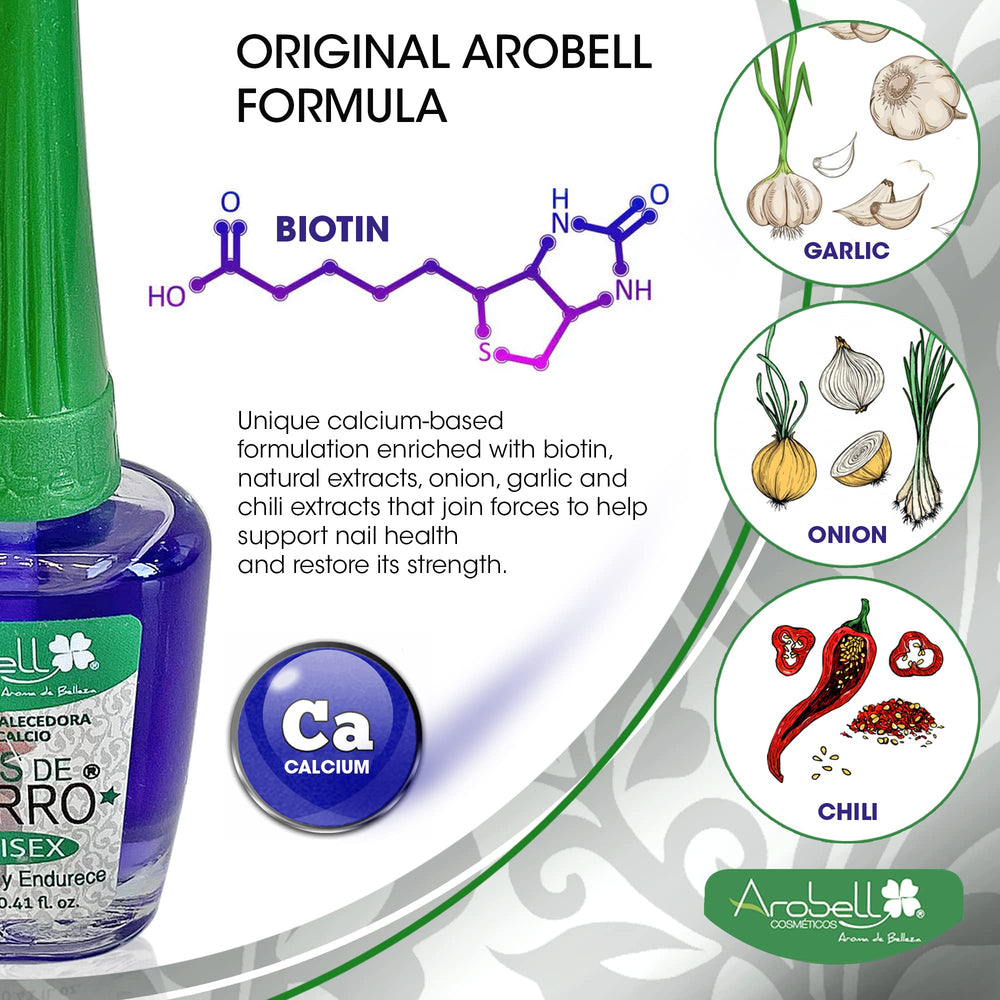 Arobell bottle cap and label close-up highlighting ingredients and brand