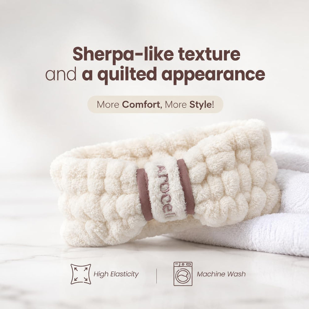 AROCELL OFFICIAL embroidered mauve band detail, elegant branding and durable stitch