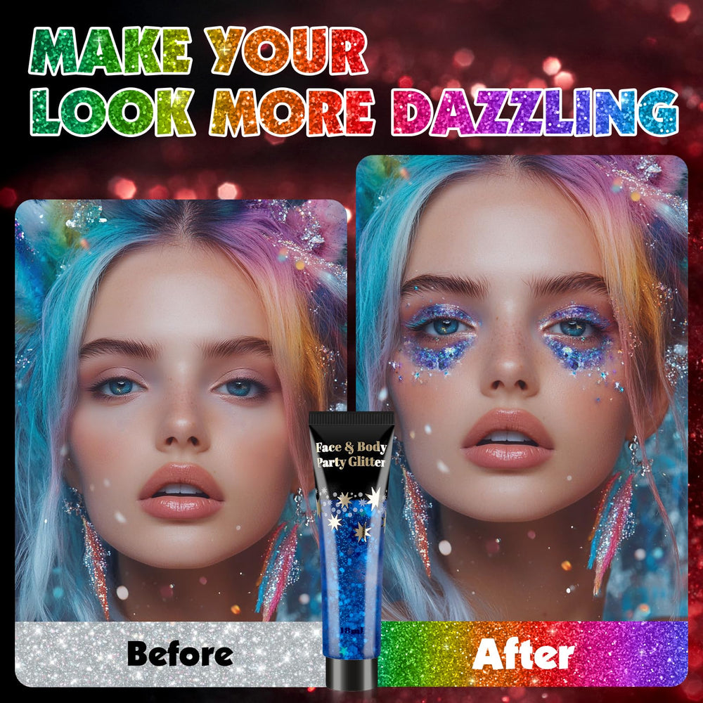 AROIC festival lifestyle shot demonstrating long-wear sparkle at concerts