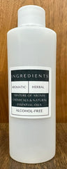 Aroma Depot 4oz bottle next to a ruler showing size and travel-friendly capacity