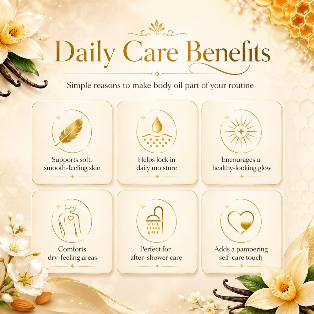 Aromatico applied to hand, illustrates smooth skin finish and quick absorption