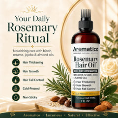 Aromatico bottle on bathroom counter for everyday routine convenience