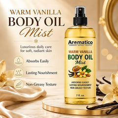 Aromatico mist spraying onto arm demonstrating quick, even coverage