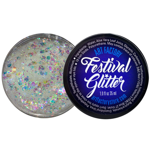 Art Factory front packaging showing tube and branding with clear iridescent gel benefit