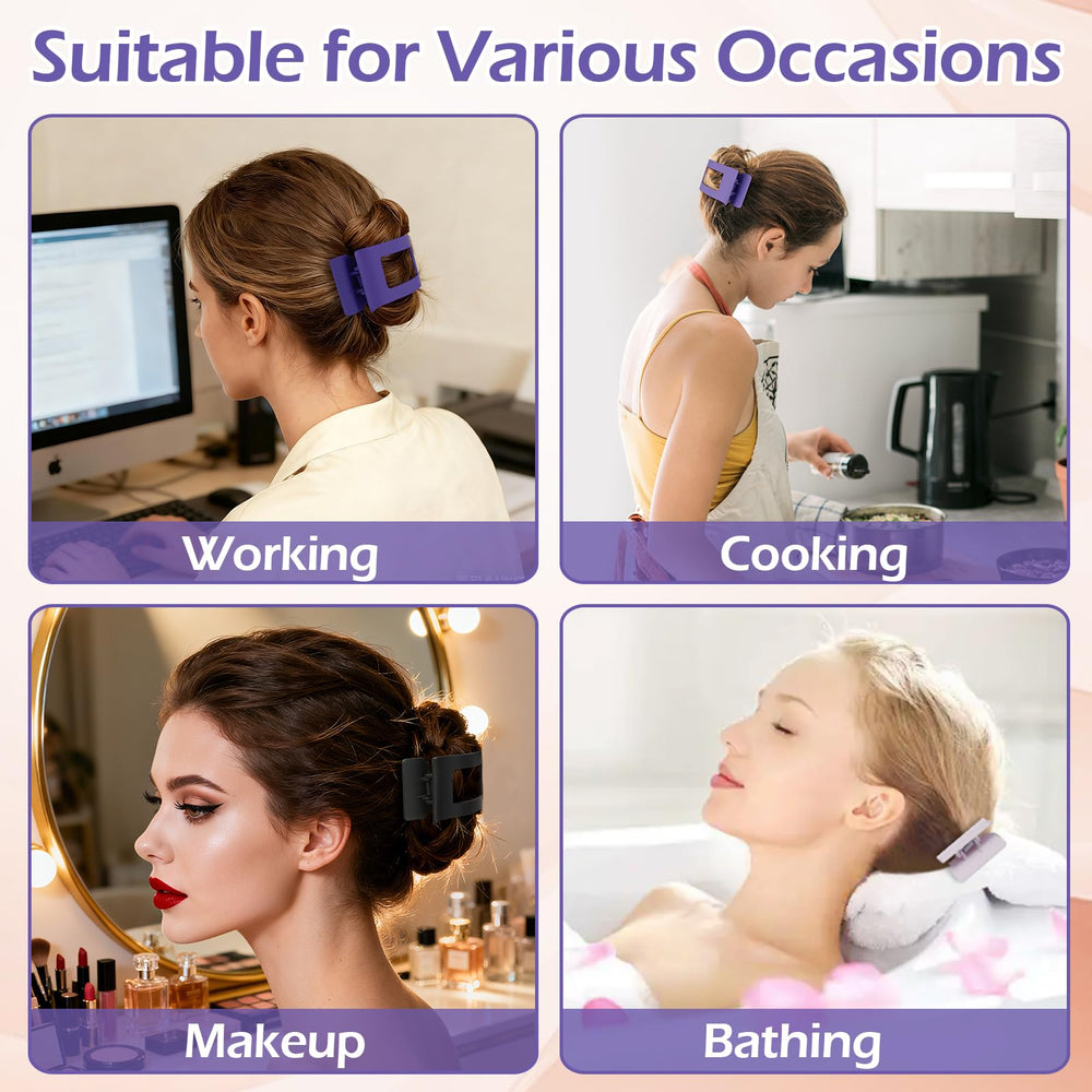 Artchita clip securing thick hair, reliable non‑slip grip benefit
