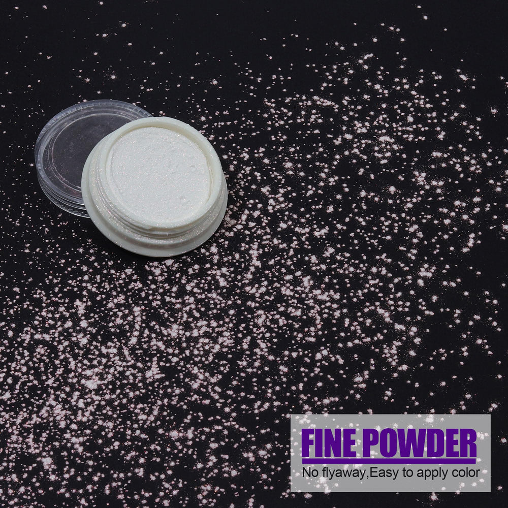 Artdone applying powder to a nail close-up, illustrating quick mirror finish