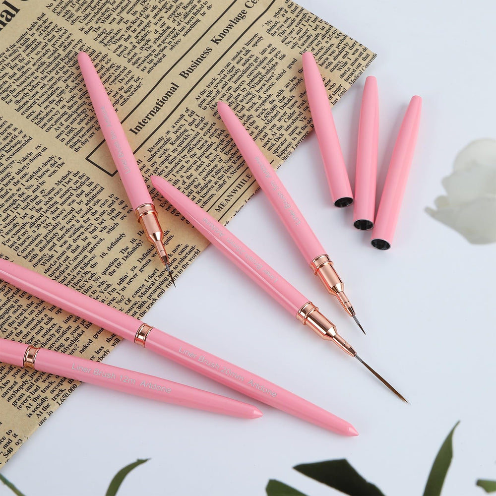 Artdone brushes on a salon station portraying professional setup and quick access for artists
