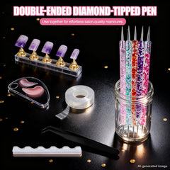 Artdone nail stands and holder displaying tidy storage to keep workspace organized