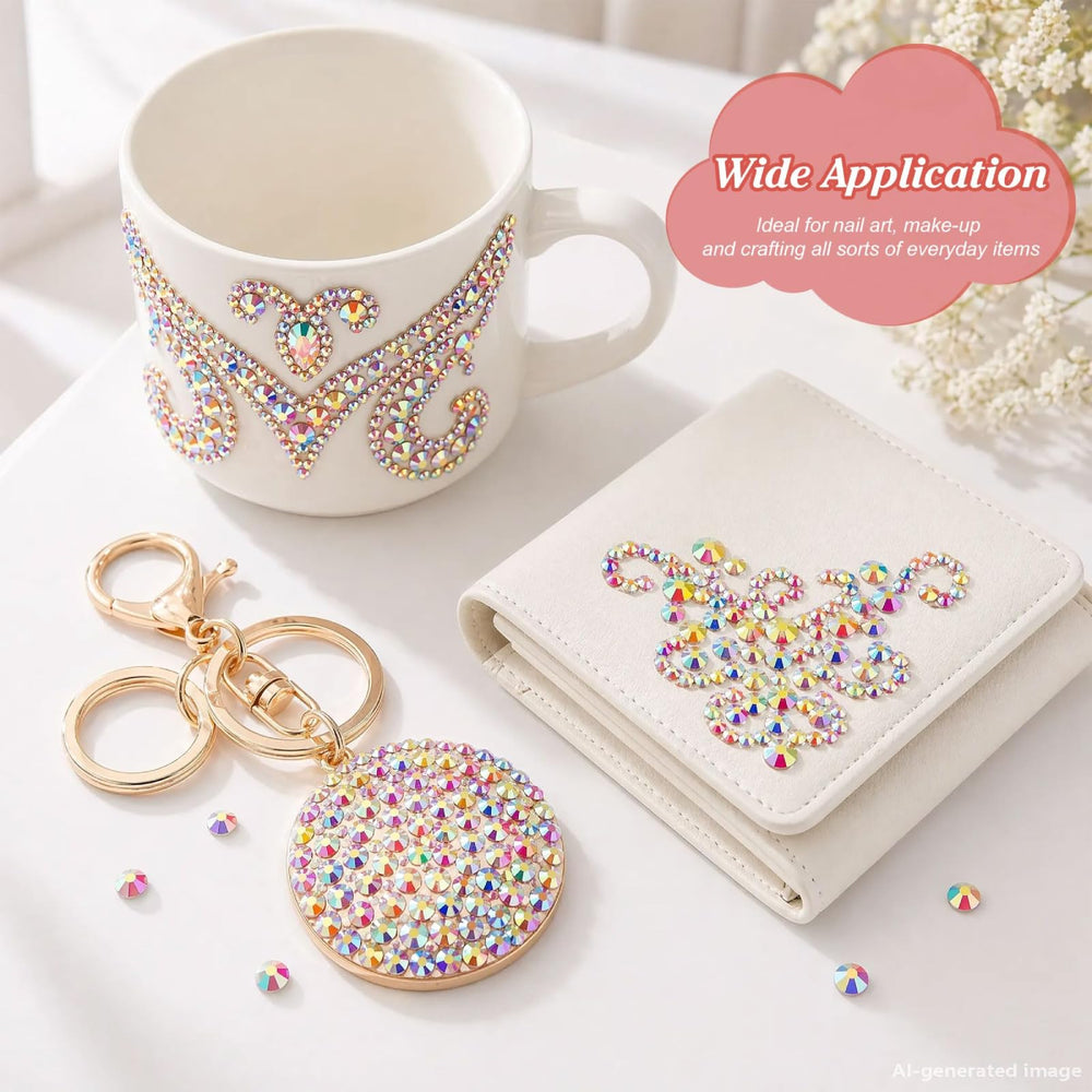 Artdone organized storage containers with rhinestones for easy project access