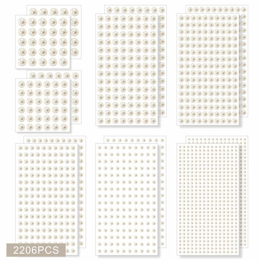Artistbeauty front packaging showing 14 adhesive pearl sheets and benefits