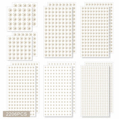 Artistbeauty front packaging showing 14 adhesive pearl sheets and benefits