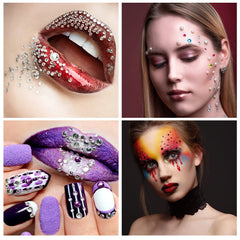artistbeauty sheet closeup showing acrylic rhinestone texture and shine