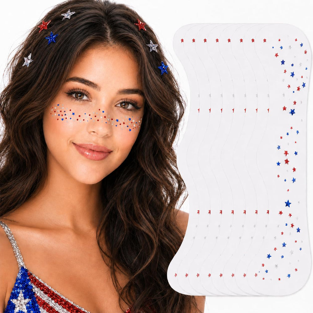 Artlunar front packaging showing eight sheets and patriotic design for easy party use
