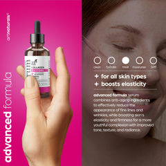 Artnaturals serum dropper releasing clear serum, demonstrating smooth texture