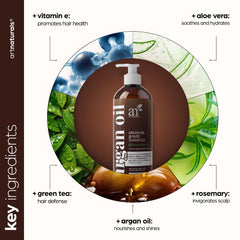 Artnaturals bottle in hand showing 16 fl oz scale for accurate size perception