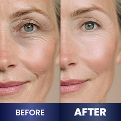 Arvesa ingredient display highlighting retinol and peptides for firmer-looking skin