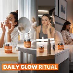 Arvesa packaging box with jar in lifestyle setting communicating premium daily ritual