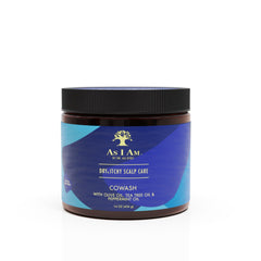 As I Am bottle front view showing label and 16 oz size, soothing scalp care
