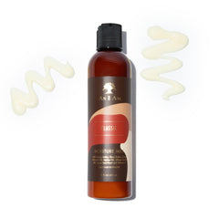 As I Am lifestyle bathroom shelf placed among haircare for routine