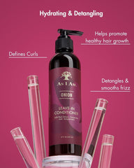 As I Am product in hand applying to damp hair for slip