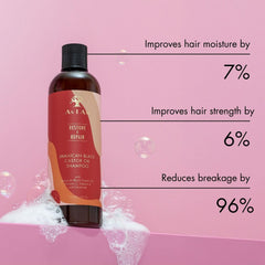 As I Am shampoo in hand during use illustrating smooth application and detangling