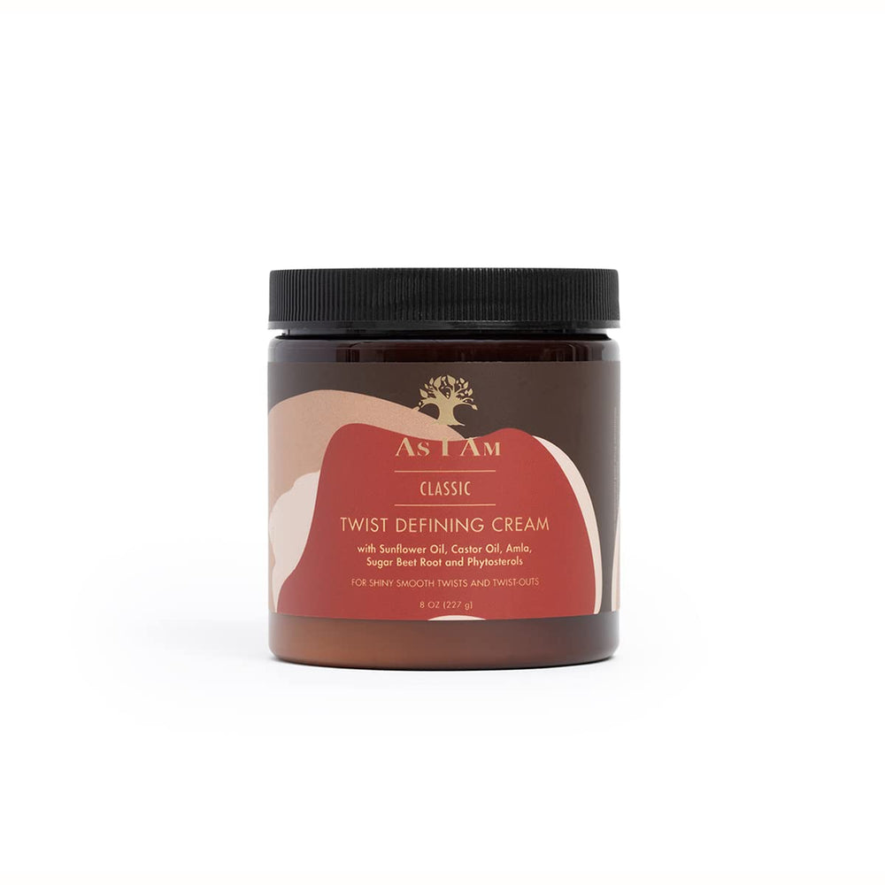 As I Am jar front view showing product label and 8 ounce size benefit
