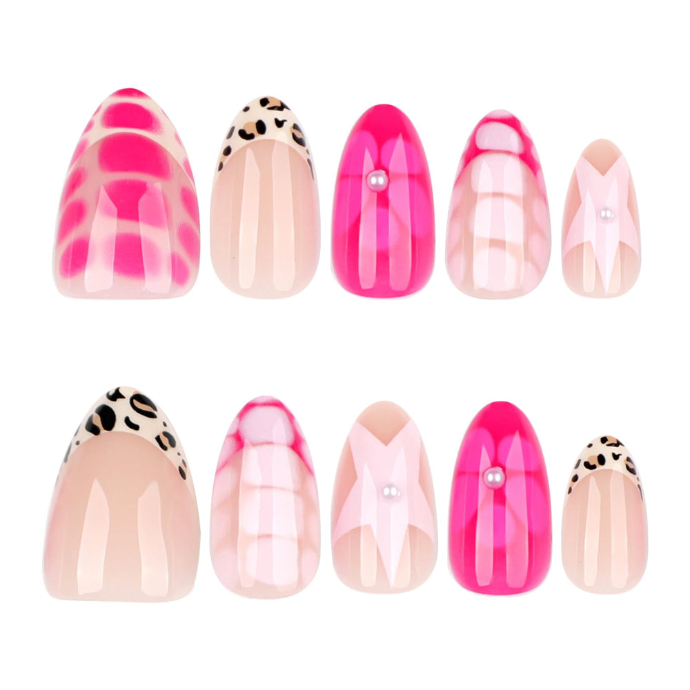 ASABITE nails worn on hand demonstrating short almond shape for everyday elegance