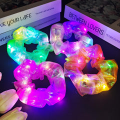 Asawira front packaging shows the four colourful LED scrunchies ready to gift