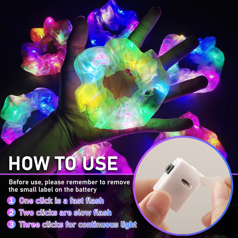 Asawira scrunchie held in hand to show real size and wearable scale