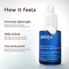 Asaya pipette dispensing serum for precise daily application